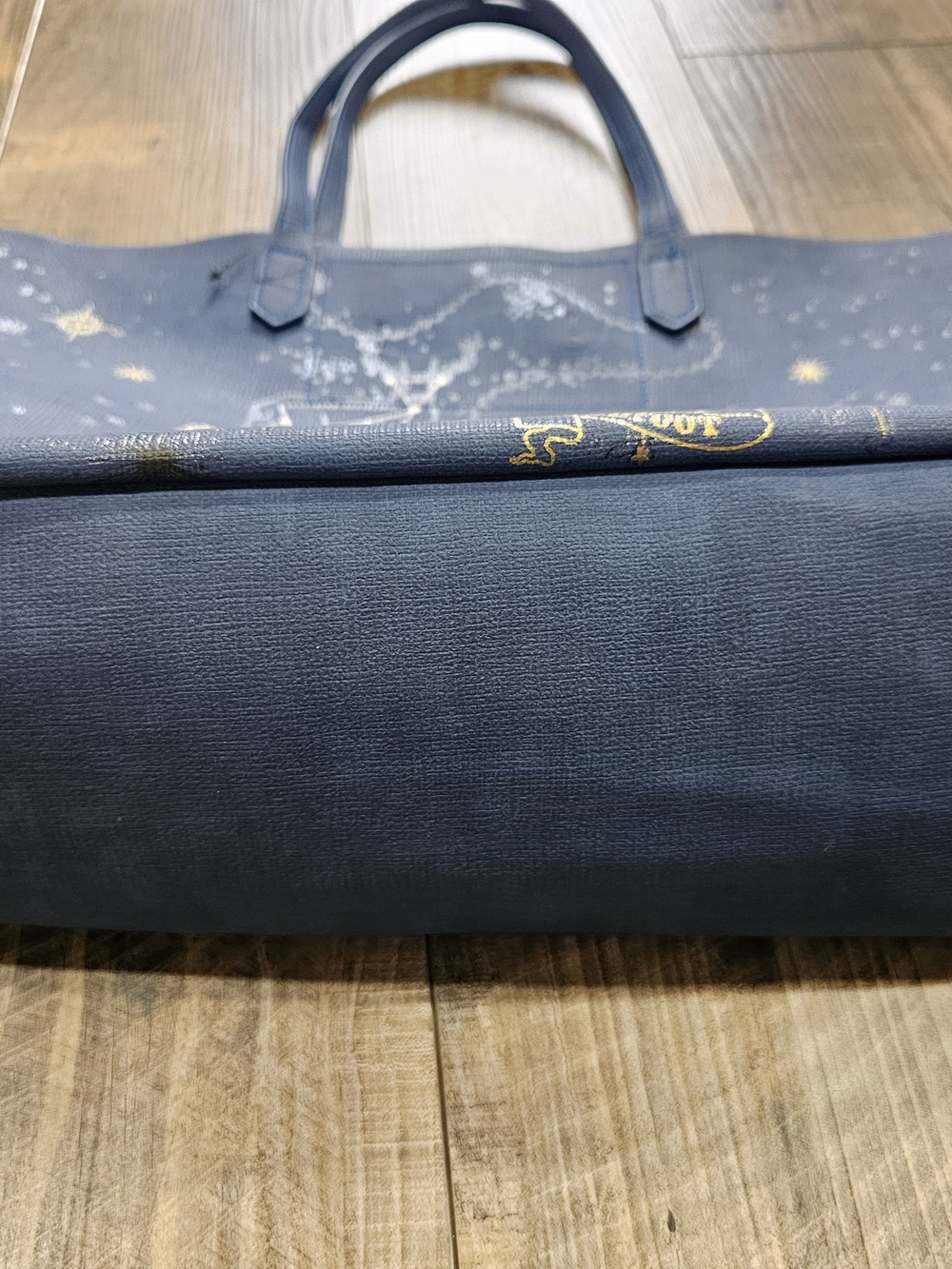 Harry Potter Marauders Map Constellations Tote Bag Blue Gold Kohls - Picture 8 of 13